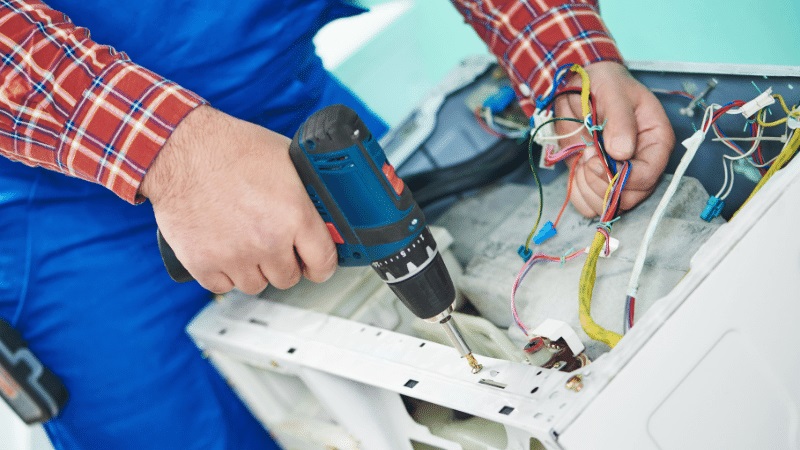 Taraklı Fondital Fondital çamaşır makinesi kart tamiri – Su almama arızası orijinal parça ile giderildi. - Teknik servis örneği
